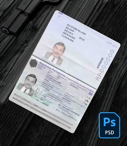 Portugal passport (2017 - present) PSD